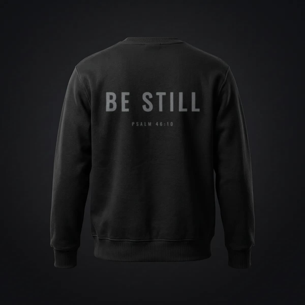 Be Still Crewneck in Black — Endure Athletics