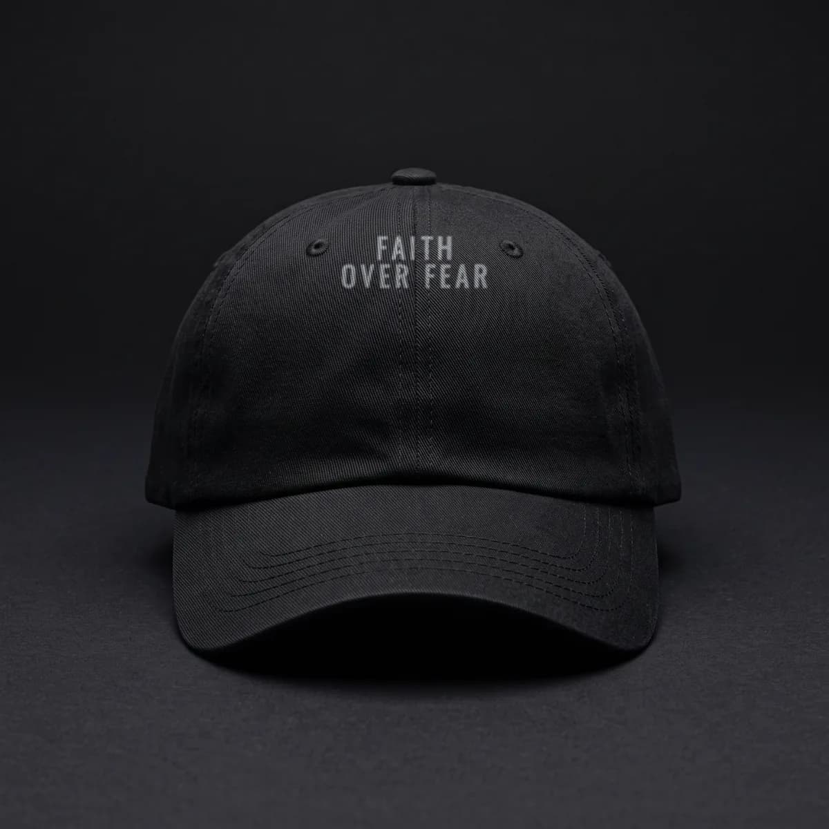 Faith Over Fear Cap in Black — Endure Athletics