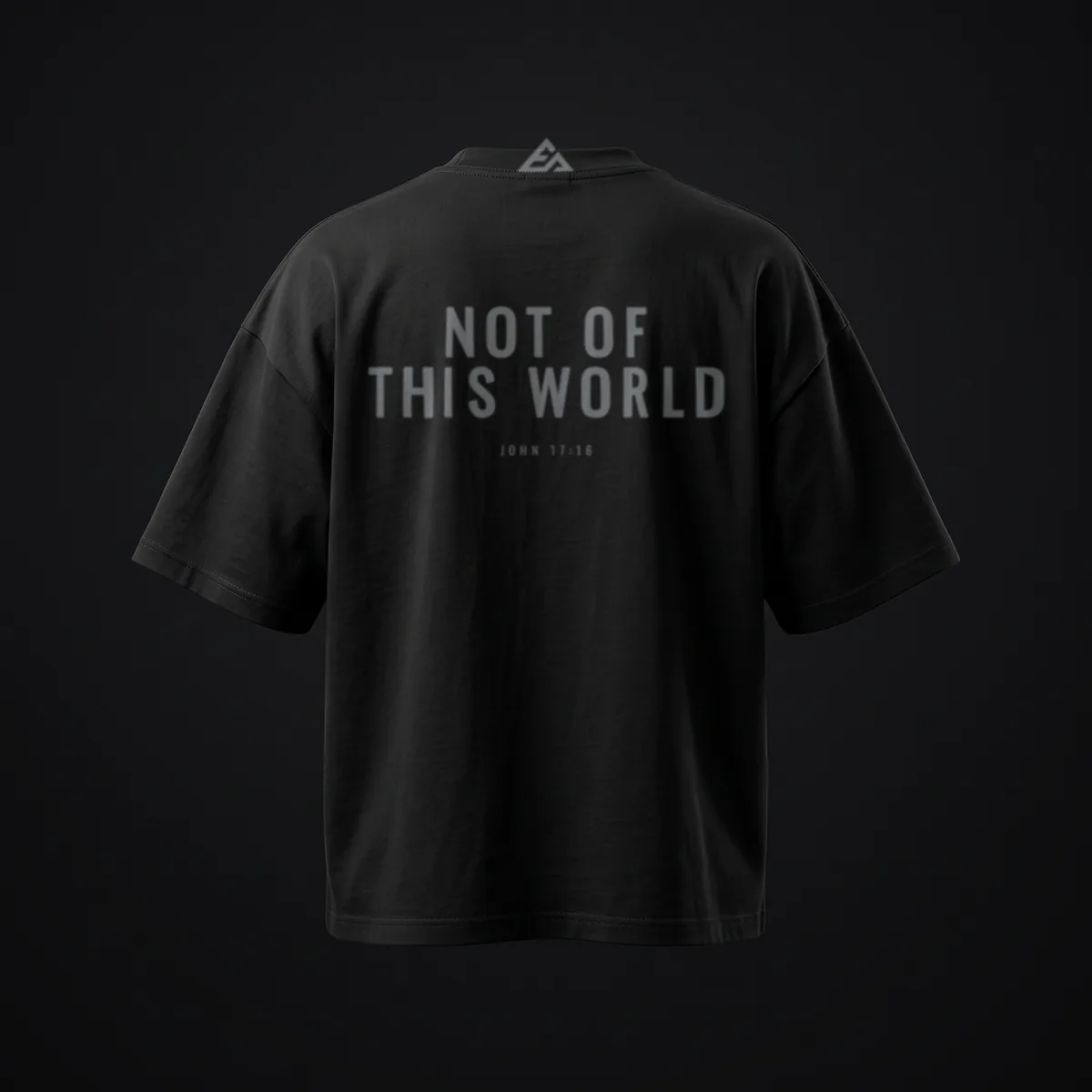 Not Of This World Oversized Tee in Black — Endure Athletics