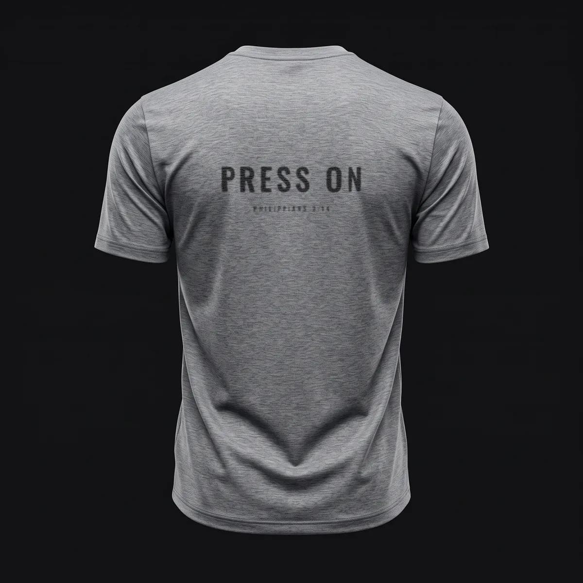 Press On Performance Tee in Steel — Endure Athletics