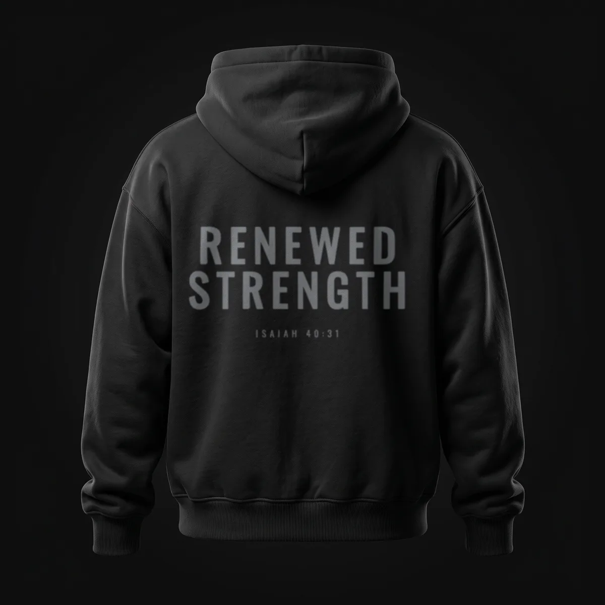 Renewed Strength Hoodie in Black — Endure Athletics