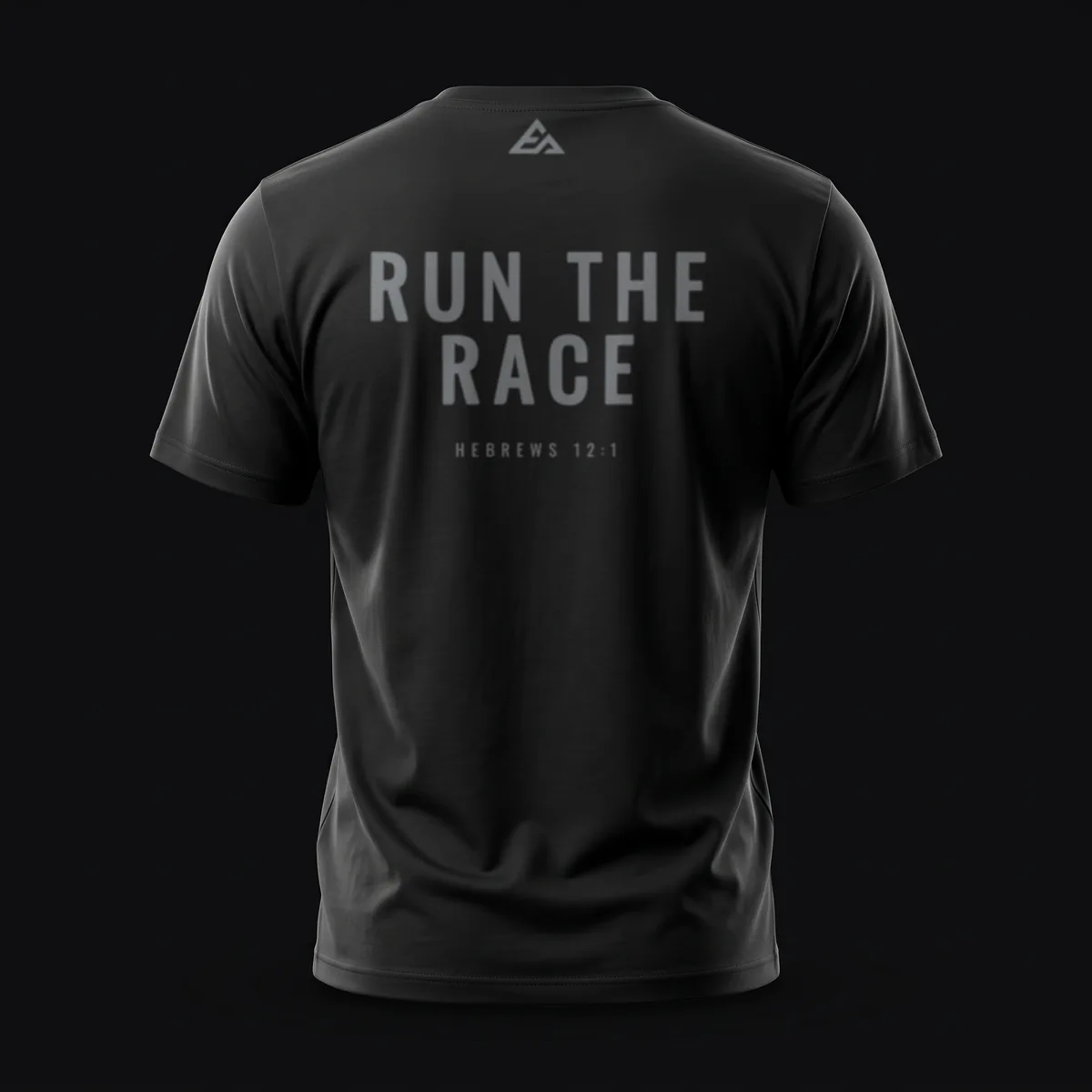 Run The Race Tee in Black — Endure Athletics