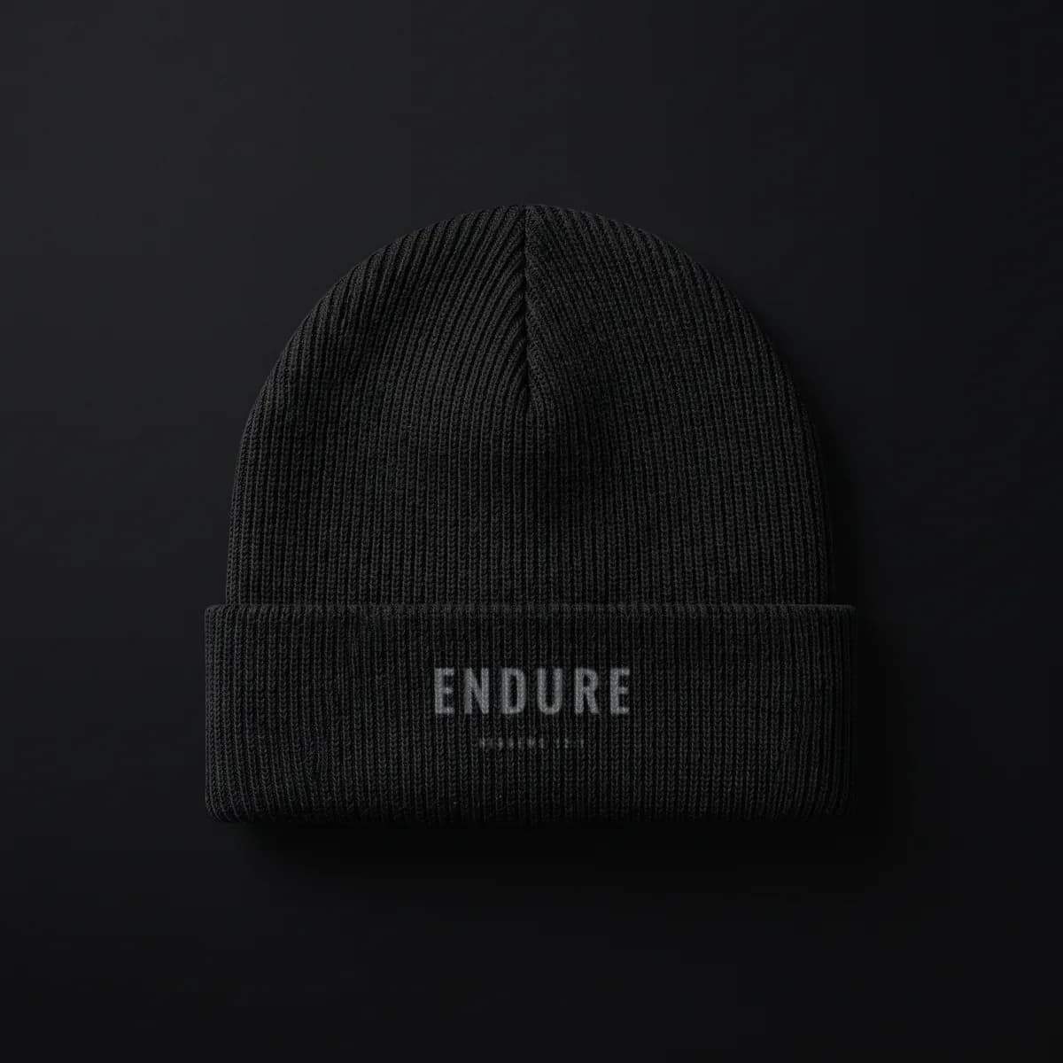 Run With Endurance Beanie in Black — Endure Athletics