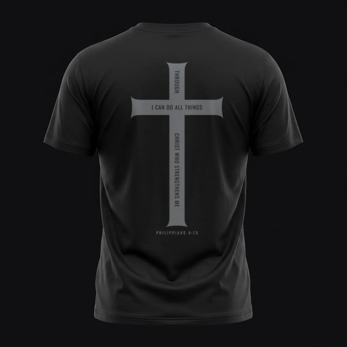 Through Christ Tee in Black — Endure Athletics